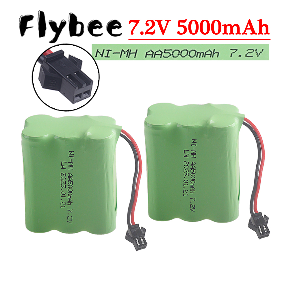 Rc Hobby & Maskinservice I Eskilstuna - (Steker SM-2P) Baterai NiMH 7.2V 5000Mah