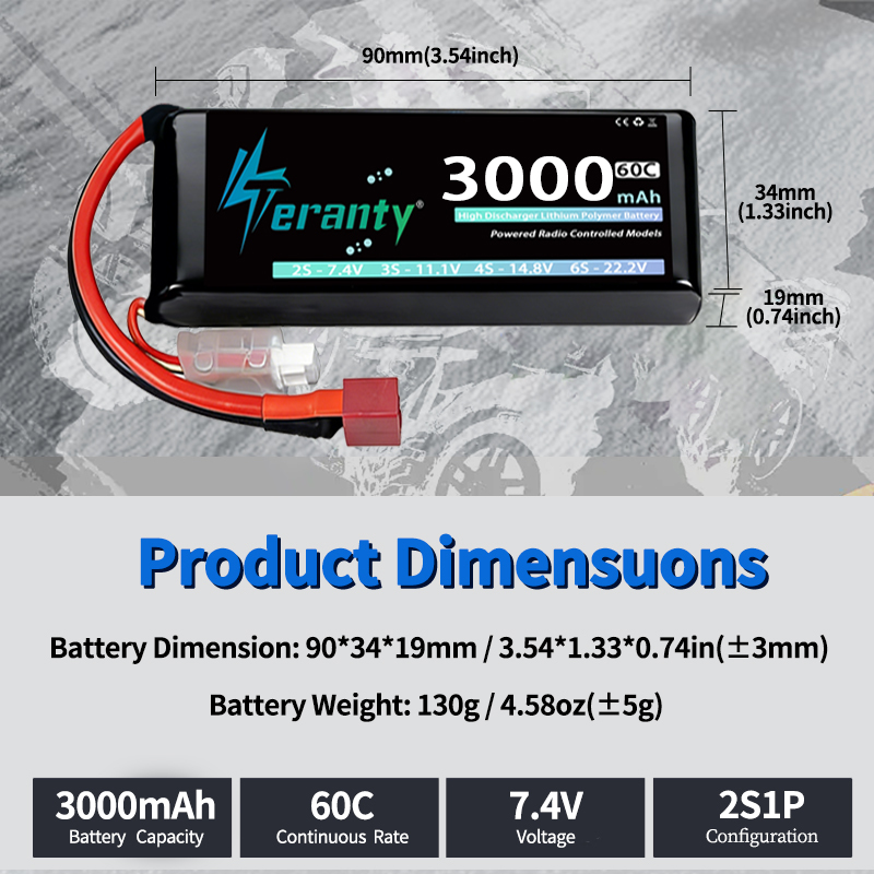 TERANTY 2S 3000mAh Baterai Lip - Rc Hobby & Maskinservice I Eskilstuna ulasan dan harga