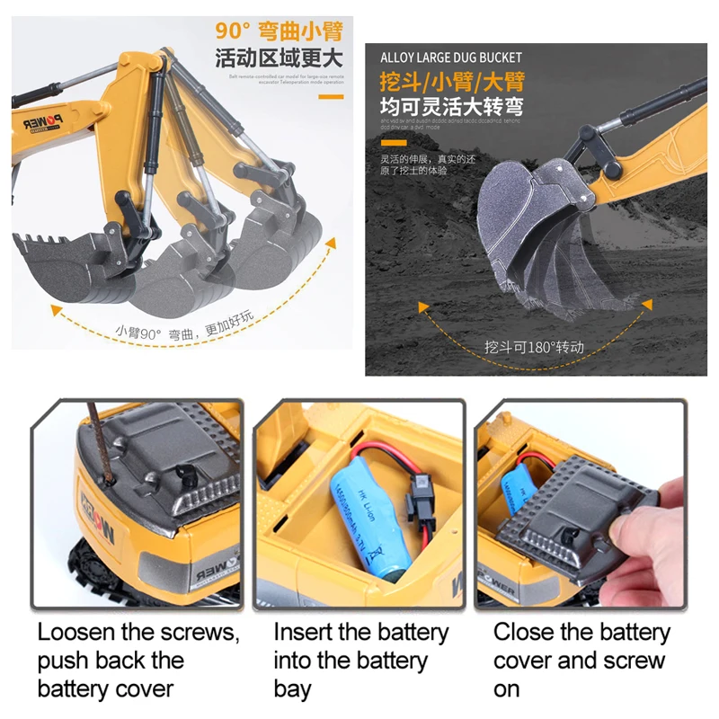 Excavator RC 2.4Ghz 6 Channel  - Rc Excavator Hobby ulasan dan harga