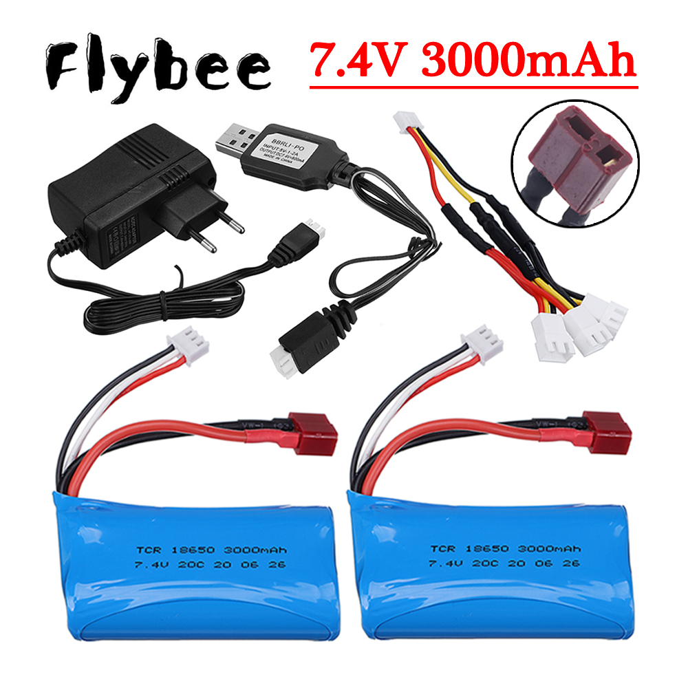 Baterai Li-ion 7.4V 3000mAh un - Rc Hobby Charger ulasan dan harga