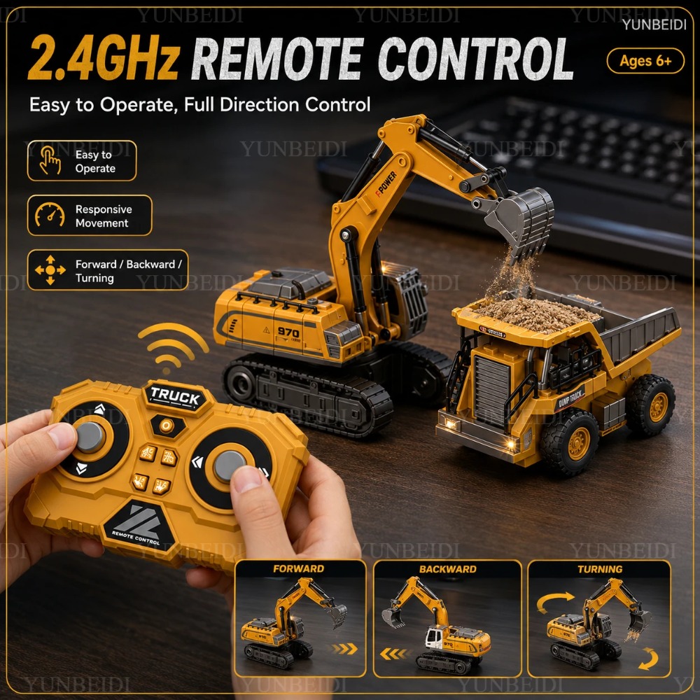 Mobil Mini Alloy Remote Contro - Rc Excavator Hobby ulasan dan harga