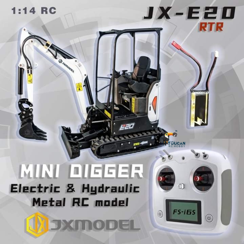 Excavator Mini RC RTR JX E20 S - Rc Excavator Hobby ulasan dan harga